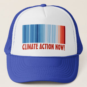 Boné Ação Climática Agora! Ambiente de aquecimento glob