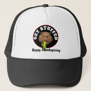 Boné Ação de Graças Engraçado Hamster