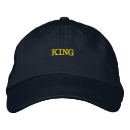 Boné Acessórios de Cabelo Bonitos Impressos KING nome-C