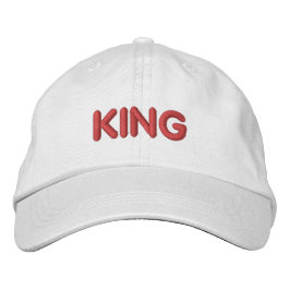 Boné Acessórios de Cabelo King Text Handsome para Homen