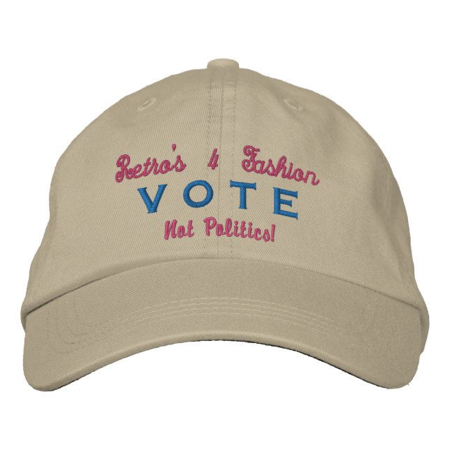 Boné Acessórios de Eleição Elegantes e Divertidos - Vot (Frente)