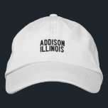 Boné ADDISON Illinois Hat<br><div class="desc">Be Proud of your hometown</div>