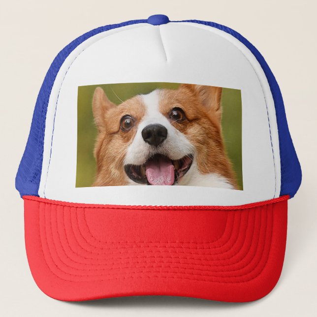 Boné Adicionar Foto de Cão Personalizada Personalizada (Frente)