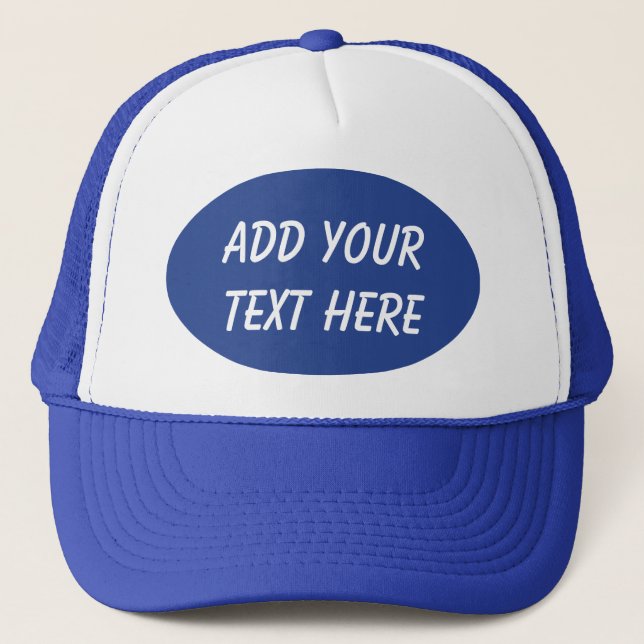 BONÉ ADICIONE SEU TEXTO HERE-HAT (Frente)