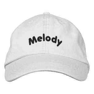 Boné Adorável Melodia Gorro Bordado Cor Branca 