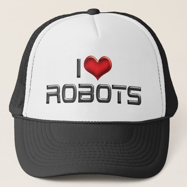 Boné Adoro robôs cardíacos - Robótica (Frente)