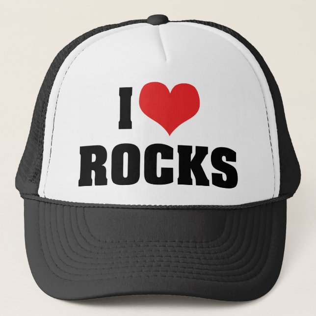 Boné Adoro Rocks - Rock Geologista Lover (Frente)