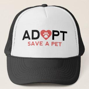 Boné Adotar Salvar uma Pet