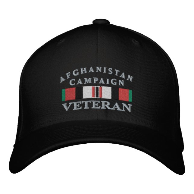 Boné Afeganistão Campanha Veteran Hat (Frente)