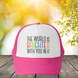 Boné Afirmação positiva alegre e alegre de citação insp