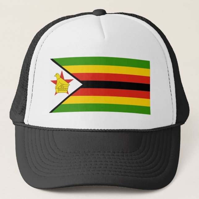 BONÉ ÁFRICA: BANDEIRA DE ZIMBABUÉ (Frente)