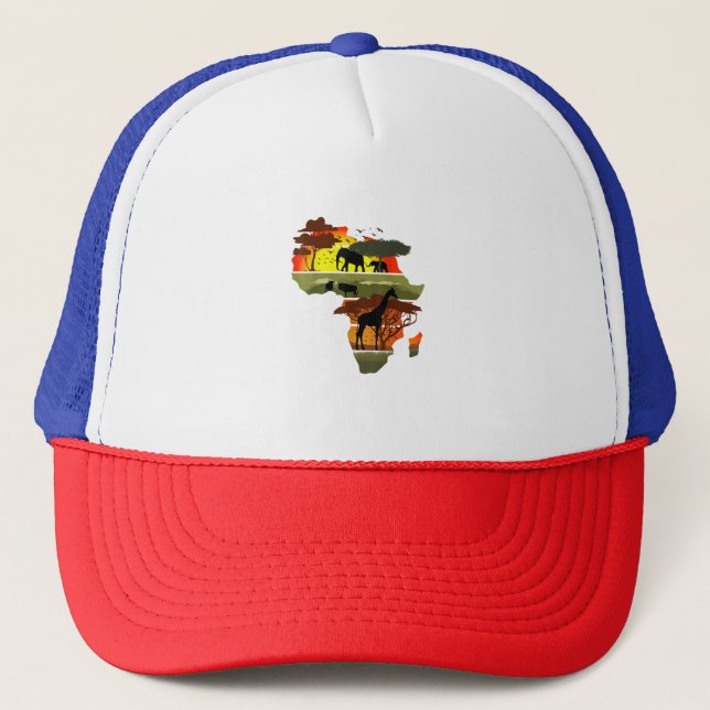 Boné África Continente Safari Natureza Selvagem (Frente)