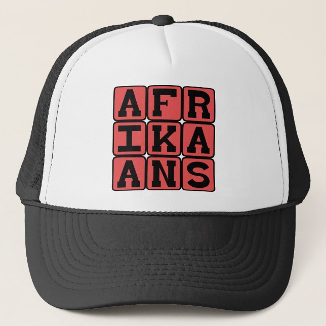 Boné Africâner, Língua da África do Sul (Frente)