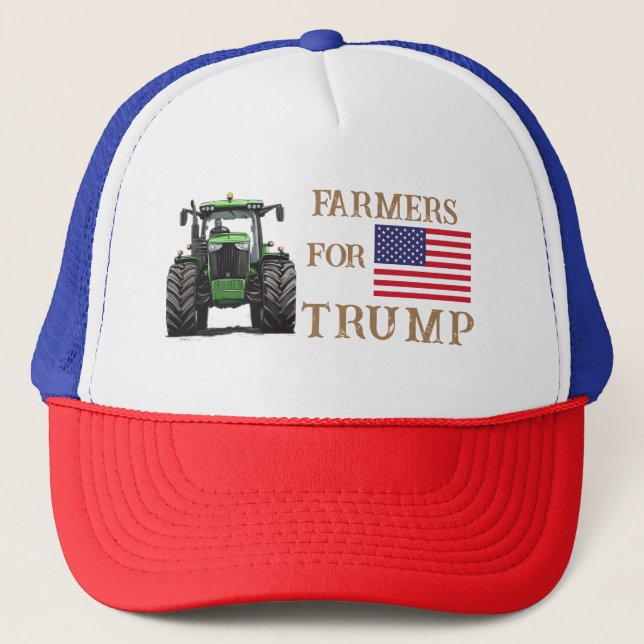 Boné Agricultores do Caminhoneiro Trump 2024 (Frente)