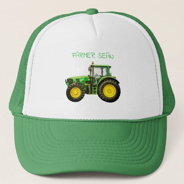 Boné Agricultores John Deere Trator (Frente)
