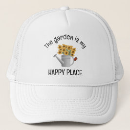 Boné Água Flores Flores Gardening Hat