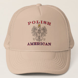 Boné Águia Branca Polonesa Americana