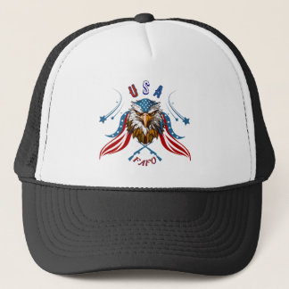 Boné Águia Patriótica USA FAFOTrucker Hat