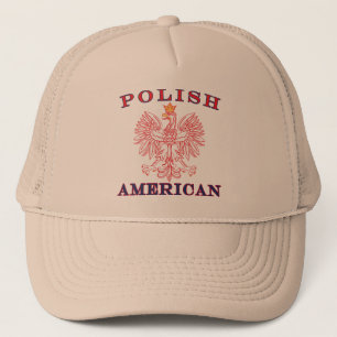 Boné Águia Vermelha Polonesa Americana