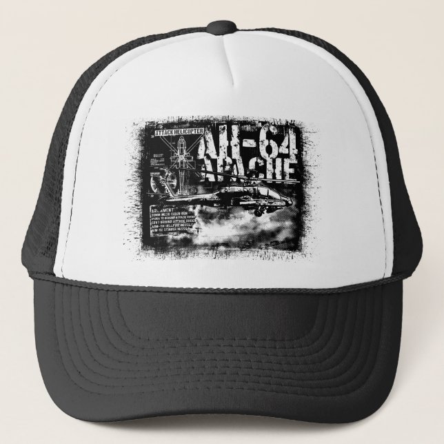 Boné AH-64 Apache Trucker Hat (Frente)