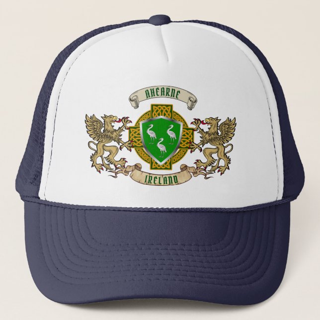 Boné AHearne Irish Shield & Griffins Personalizados (Frente)