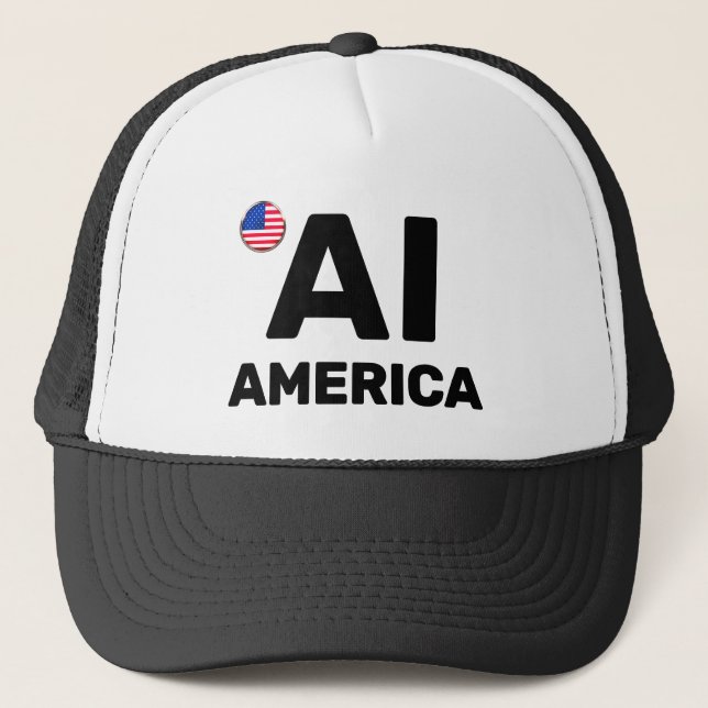 Boné AI America™ Trucker Hat (Frente)