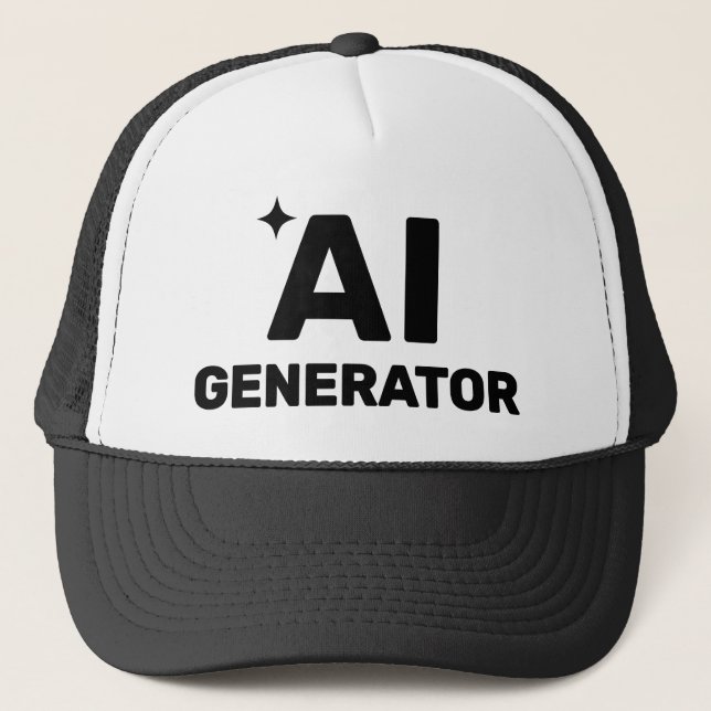 Boné AI Generator™ Trucker Hat (Frente)