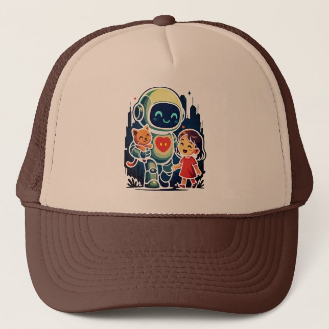 Boné AI & Robot Characters – Futuristic Design Collecti (Frente)