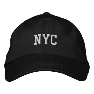 Boné ajustável bordado do Nova Iorque NYC preto