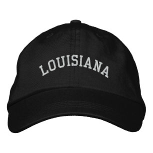 Boné Ajustável bordado pela Louisiana preto
