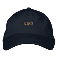 Boné Ajustável KING Navy Premium para Homens Visor