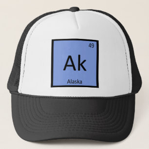 Boné Ak - Símbolo da Tabela Periódica da Química do Est