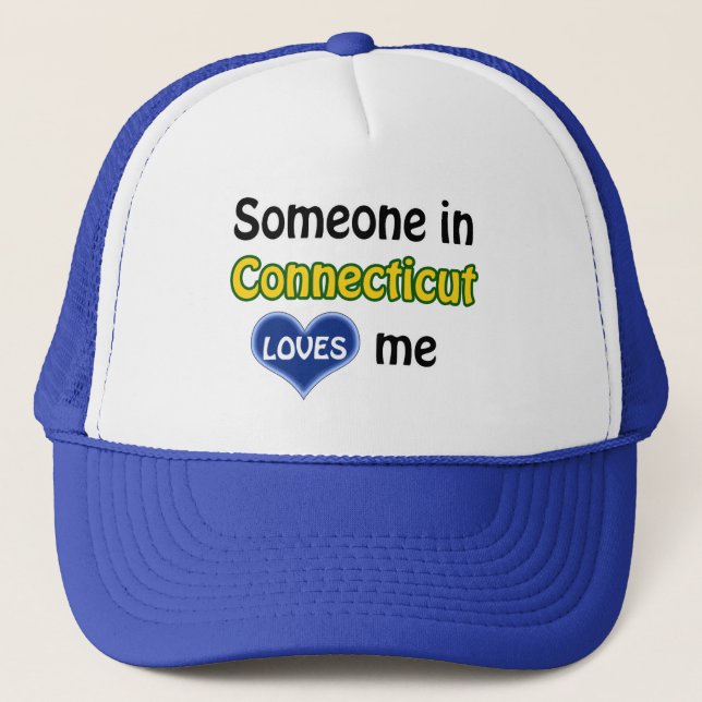 Boné Alguém em Connecticut me ama (Frente)