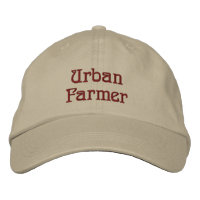 Alicerçando Agricultor Urbano em Vermelho Maroon