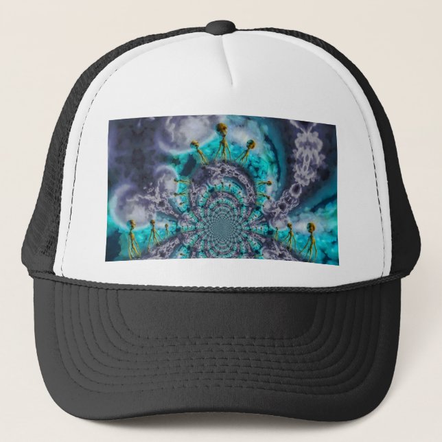 Boné Aliens no céu (Frente)