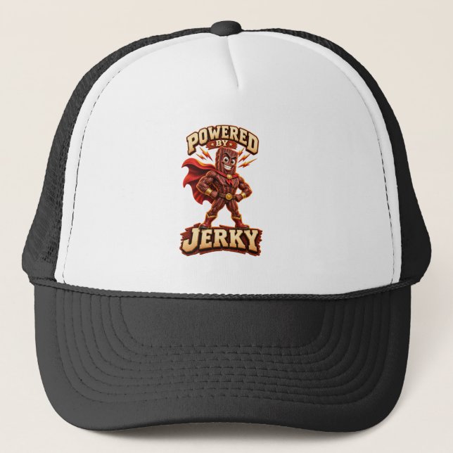 Boné Alimentado pelo Jerky Super-herói (Frente)