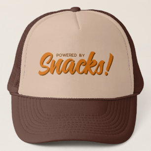 Boné Alimentado Por Snacks, Rosa Divertido