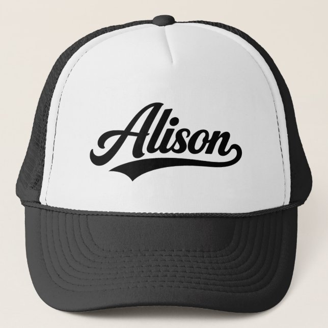 Boné Alison name first last family gifts (Frente)