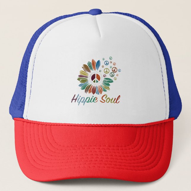 Boné Alma Hippie Boho Paz e Amor  (Frente)