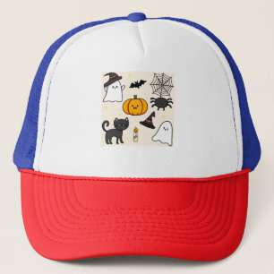 Boné Almofada fofa com desenho Happy Halloween