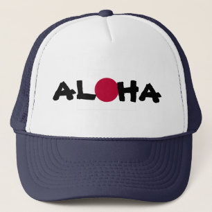 Boné Aloha bandeira japonesa de Sun de ascensão de