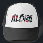 Boné Aloha Vintage Havaiano Impressão.png<br><div class="desc">Aloha num impressão havaiano vintage. Perfeito para o Havaí e além.</div>
