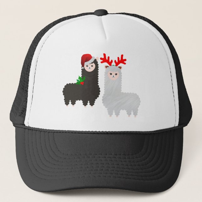 Boné alpacas de renas de natal (Frente)
