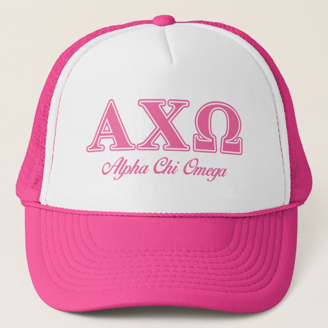 Boné Alphi Chi Omega Letras Rosa (Frente)