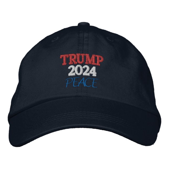 Boné ALTERNATIVO de Roupa de PAZ TRUMP 2024 ajustável (Frente)