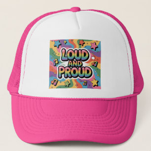 Boné Alto e Orgulhoso - Colorida LGBTQ+ Ally Psicodélic