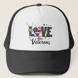 Boné Ama o Dia dos Nossos Veteranos Orgulhoso Dia do Ve