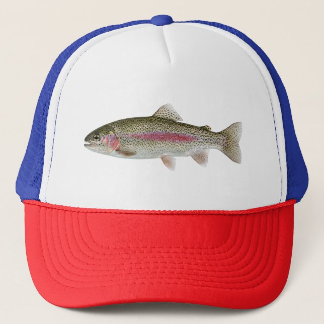 Boné Amante da Pesca – Design de Pesca de Truta (Frente)