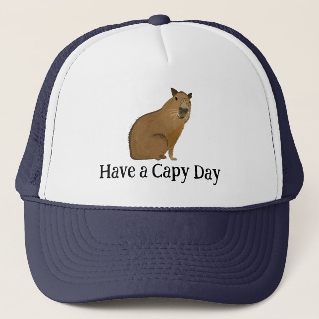 Boné Amante de Animais Capivara Fofa  (Frente)