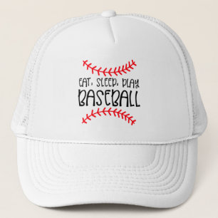Boné Amante de Beisebol Coma Durma Jogue Mamãe Papai S